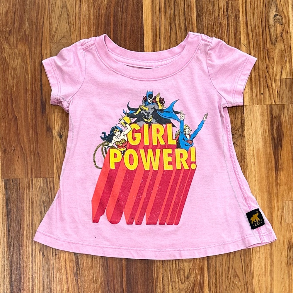 Kids Trunk LTD DC Comics GIRLS RULE T-Shirt Size 12-18 Months